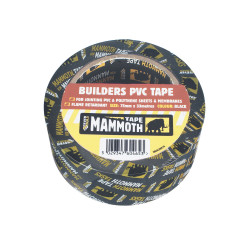 Everbuild 2BUILDBK75 Builders PVC Tape Black 75mm x 33m