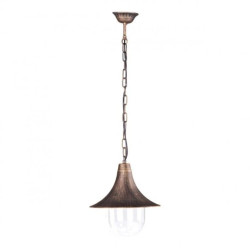 Lampa wisząca, zewnętrzna BOSTON czarno złota na taras IP44 K-8126 CZARNY/ZŁOTY Kaja Lighting