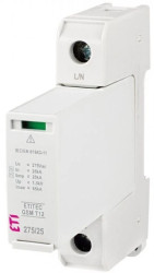 Ogranicznik przepięć typ T1+T2 (B+C) ETITEC GSM T12 275/25 1+0 iskiernik Iimp=25kA 002440600