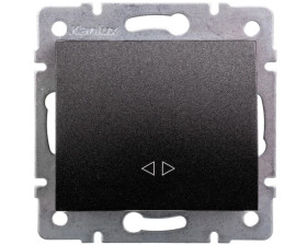 LOGI Łącznik krzyżowy śrubowy 10AX 250V grafit 021070141 25252