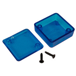 Hammond 1551NTBU Miniature Plastic Enclosure 35 x 35 x 15 Transparent Blue