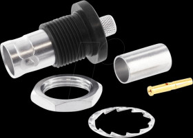 100023533 BNC cable socket, 75 ohms, for RG-59B/U insulated