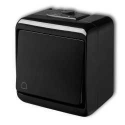 JUNIOR Łącznik zwierny dzwonek czarny 12WHE-4