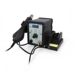 Stacja lutownicza 2w1 hotair i grotowa LongWei LW-8586D z wentylatorem w kolbie - 700W