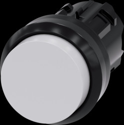 3SU1000-0BB60-0AA0 SIRIUS ACT pushbutton, Ø 22 mm, white