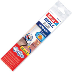 tesa&#xAE; 05405 Brown Door to Floor Brush Draught Excluder 1m x 40mm