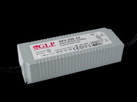 GPV-200-12 LED power supply, 192 W, 12 V DC, 16 A, TÜV-approved, IP67