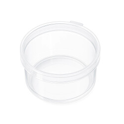 Okrągły Pojemniczek - 20x9mm - Plastikowe Pudełeczko - Zamykany Organizer
