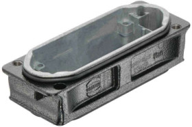 Surface mount housing, size 16B, die-cast aluminum, screw locking, IP65/IP68/IPX9K, 09405160312