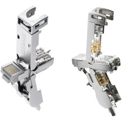 Siemens 6GK19011BB202AE0 IE FC RJ45 Plug 90 4 pin robust metal 90&#xB0;