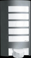 110016823 Wall light fixture, L12S, E27, anthracite, IP44, sensor