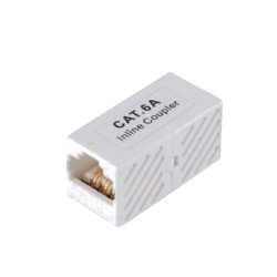 Adapter 2xRJ45 Kat.6a UTP Łącznik LAN RJ45