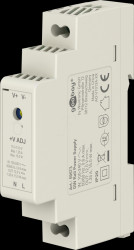 59573 Top-hat rail power supply unit, 12 V, 1.25 A, 15 W, white, 18 mm