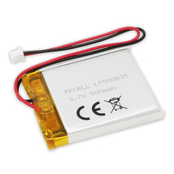 500mAh 3.7V LiPo Battery - 1.25mm PicoBlade Connector