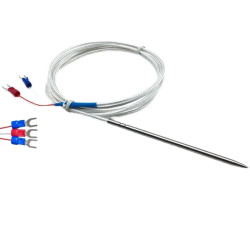 Czujnik temperatury Pt100 (4x100mm, 5m) -80...200°C z końcówką igłową