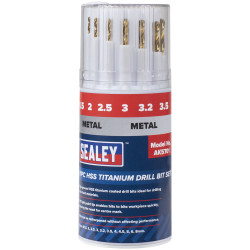 Sealey AK5701 HSS Titanium Drill Bit Set 11pc