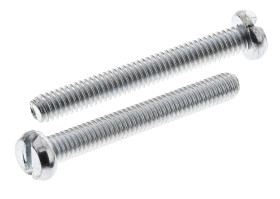 Śruby maszynowe M2.5 łeb z łbem walcowym Stalowe długość 20.0mm skok 0.45mm