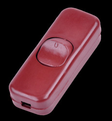 Table Lamp Pass-through Cable Rocker Switch, Brown