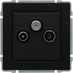 KOS 66 Gniazdo antenowe RTV SAT przelotowe bez ramki F:15 dB odgalęźne 10 d 660977