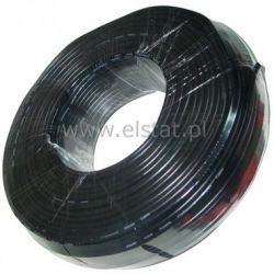 Kabel mikrofonowy stereo czarny 4mm