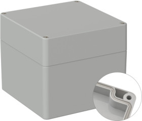 PC enclosure, (L x W x H) 122 x 120 x 105 mm, light gray (RAL 7035), IP66, 5U220800