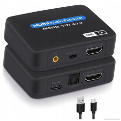 Ekstraktor HDMI Audio Toslink Jack, Konwerter Audio