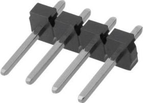 Listwa pinowa prosta W & P Products 985-10-16-1-50, RM 5,08 mm, 1x16 pin, 7,9 A, czarna