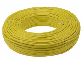 Kabel UTP kat.5e U/UTP 4x2x0,5 Eca żółty FRPVC Alantec 100m