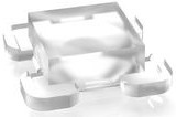 Keycap body, square, (L x W x H) 11.5 x 11.5 x 4.5 mm, transparent, 5.55.103.265/1013