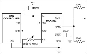 ±80V Fault-Protected, 2Mbps, Low Supply Current CAN Transceiver
