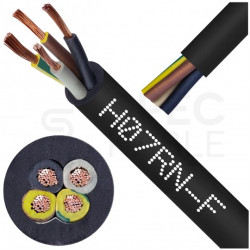 Kabel przemysłowy gumowy OnPD / H07RN-F 4x1mm2 czarny 450/750V zewnętrzny olejoodporny linka Elektrokabel