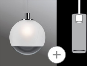 95445 URail shade Alari 2Easy, 300 mm, satin/clear