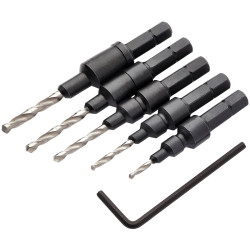 Draper 12431 Countersink Bit Set (5 Piece)Manufacturers P/N - 12431
