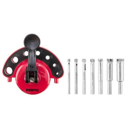 Wiertła diamentowe 4-12mm z prowadnicą zestaw 8szt. 60H840