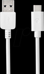 CCGW61650WT10 USB 3.1 cable, C connector > C connector, 1 m, white