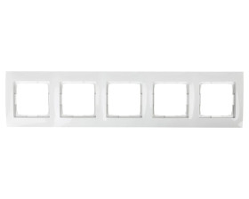 Simon 54 Premium Ramka pięciokrotna biała DR5/11
