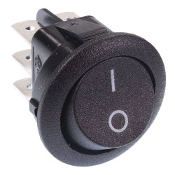 On-On Round Rocker Switch DPDT 10A