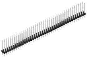 Pin header, 80 pole, pitch 2 mm, straight, black, 10062606