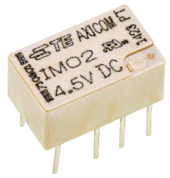 Przekaźnik sygnału, 4.5V dc, 2 A, DPDT, 2-polowy, montaż PCB, TE Connectivity IM