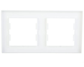 ASFORA Ramka podwójna pozioma biała EPH5800221