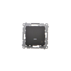 Przycisk światło podświetlany LED czarny mat DS1L.01/49 Kontakt-Simon 54