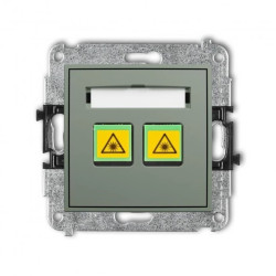 MINI Mechanizm gniazda światłowodowego/optycznego podwójnego szałwiowy 61MGOP-2