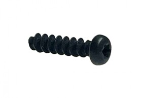 Wkręt 2.5x10mm do tworzyw sztucznych, czarny, T6