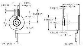 Enkoder obrotowy inkrementalny Turck 100012013