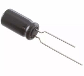 Kondensator 150μF 50V dc Radialny, Otwór przelotowy Panasonic roztaw: 3.5mm 8 (Dia.) x 15mm