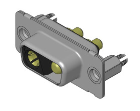 Złącze D-Sub 2-pinowe Żeński Proste Montaż na płytce drukowanej raster 6.86mm