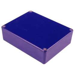 Hammond 1590BBCB Aluminium &#x27;Stomp Box&#x27; Enclosure Blue (119 x 94 x 34mm)