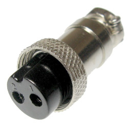 Wtyk żeński NC802(2-Ż) (NC808) 6A 125V 2-pin