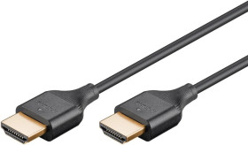 Przewód HDMI™ o dużej szybkości transmisji z Ethernetem slim 3m czarny