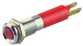 Signal light, 24 V (DC), yellow, 8 mcd, Mounting Ø 8 mm, pitch 4.3 mm, LED number: 1, 19010352